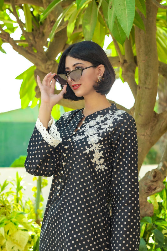 Monochrome Polka Shirt