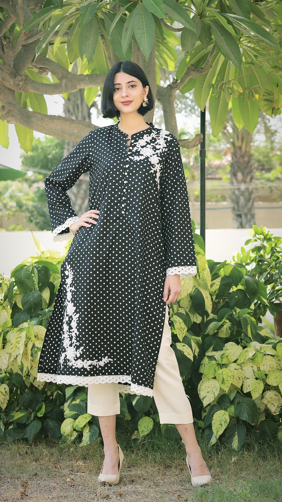 Monochrome Polka Shirt